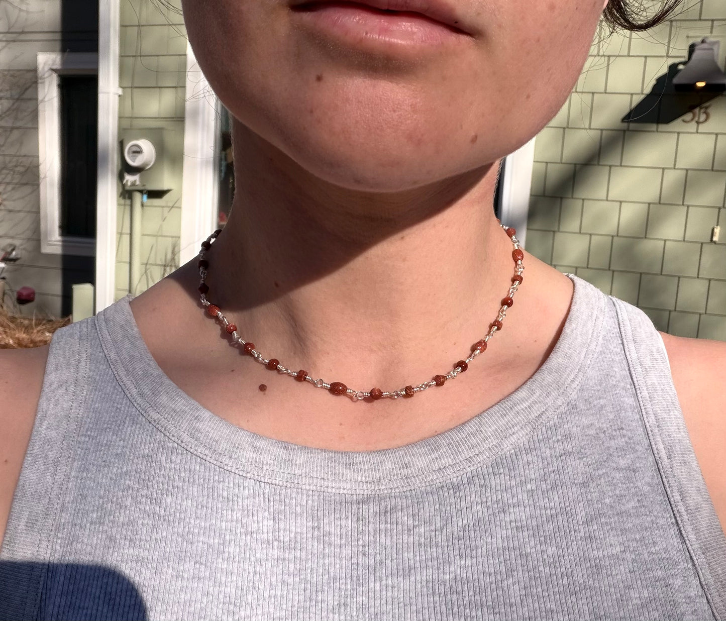 the goldstone necklace